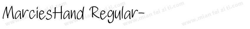 MarciesHand Regular字体转换